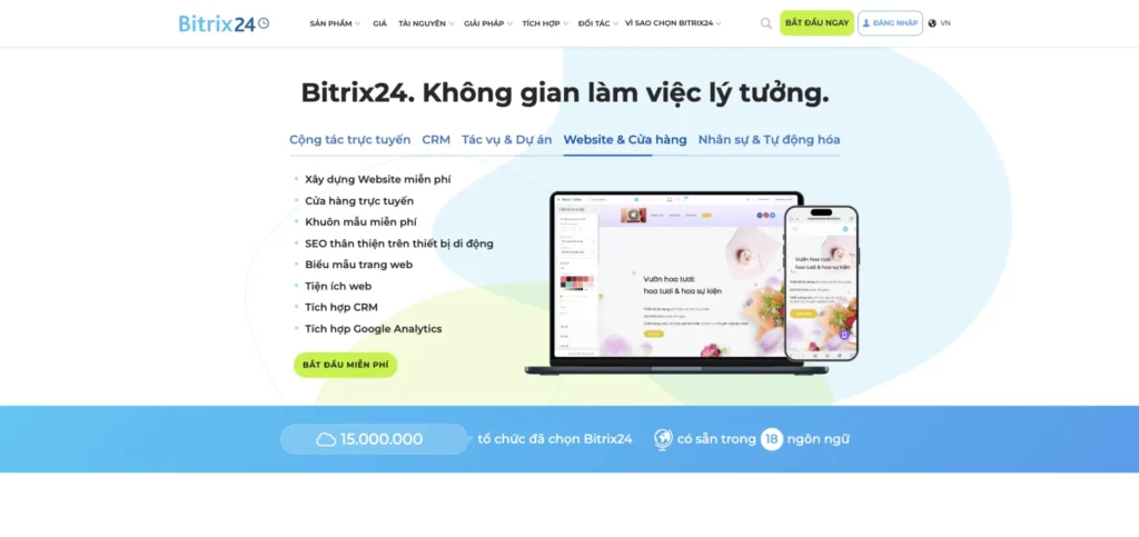Phần mềm quản lý nhân sự Bitrix24