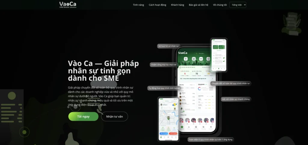Top 3 phần mềm quản lý nhân sự: Vaoca