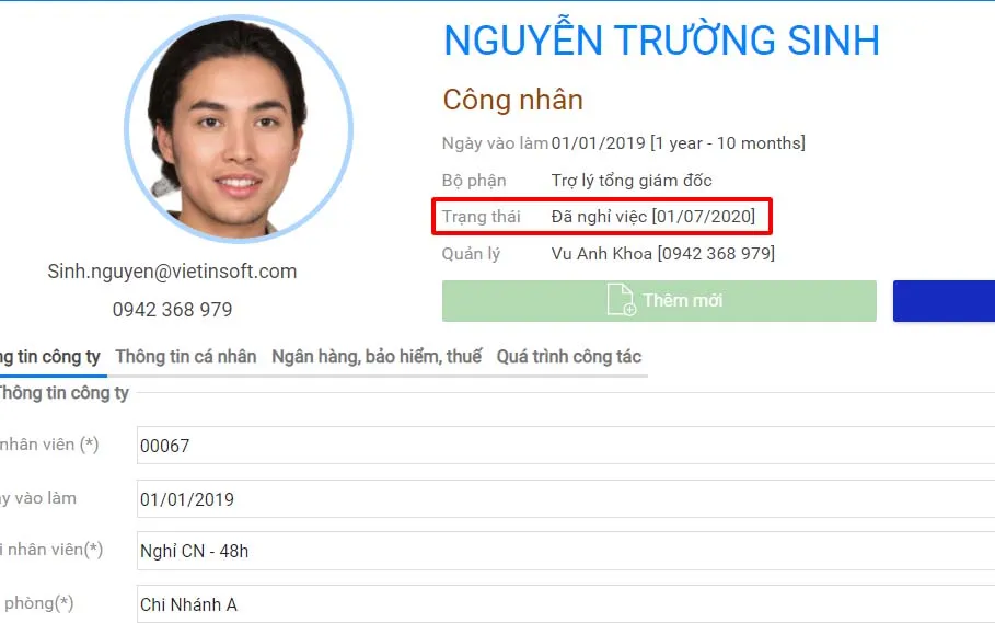 Phần mềm Paradise HR tự động xóa nhân viên nghỉ việc khỏi máy chấm công