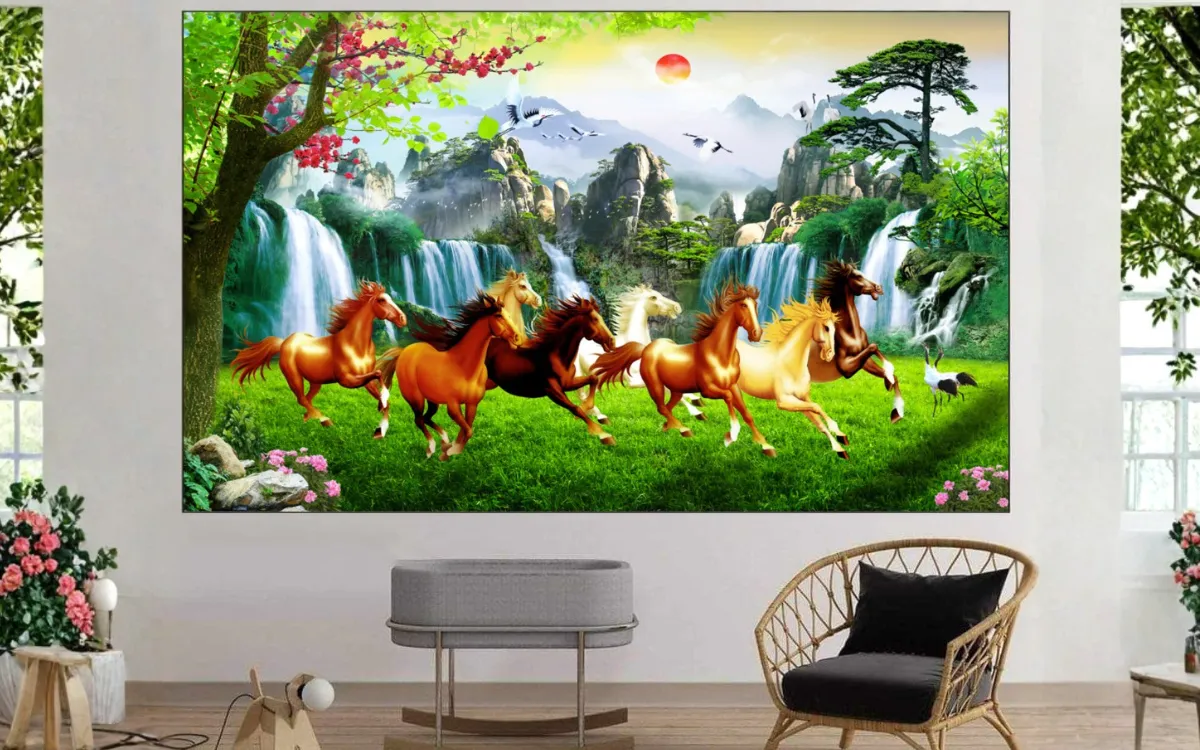 Gia chủ mệnh Mộc có thể treo tranh Mã đáo Thành công
