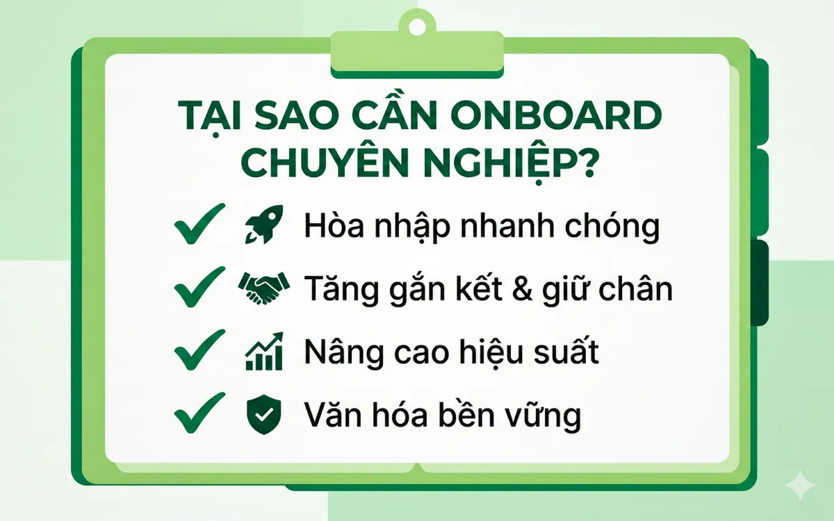 Tại sao doanh nghiệp cần quy trình onboard chuyên nghiệp