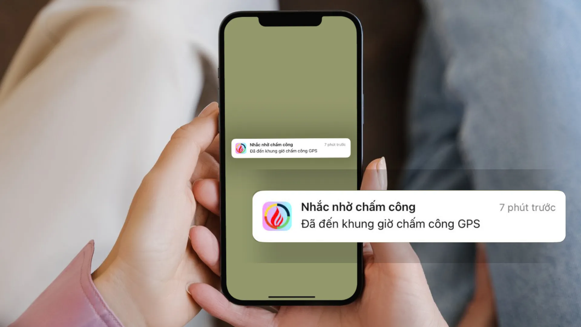 Nhắc nhở chấm công