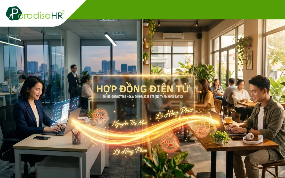 Hợp đồng lao động điện tử tiết kiệm thời gian ký duyệt