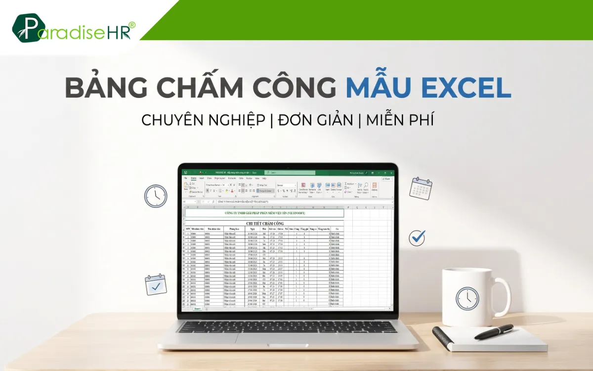 Tìm hiểu bảng chấm công mẫu excel