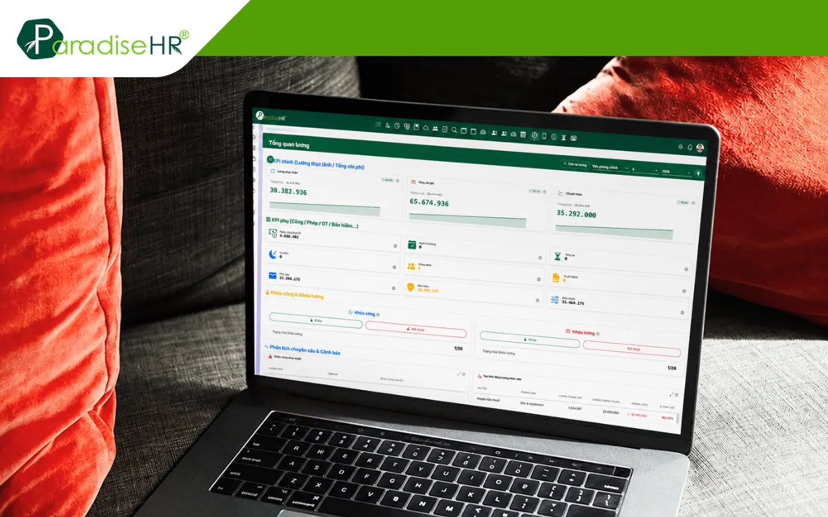 Paradise HR tự động cập nhật thay đổi mức lương cơ sở